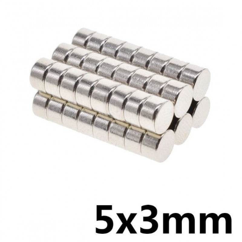 5mm x 3mm (5x3 mm) Neodymium Disc Strong Magnet