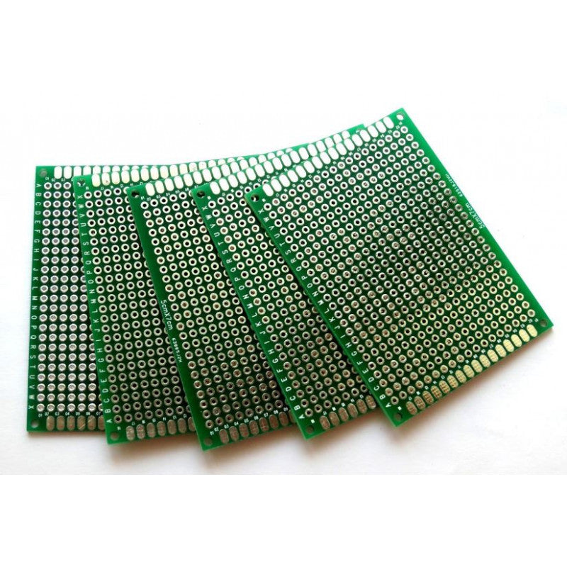 Double-Sided Universal PCB Prototype Board, 5 by 7 cm