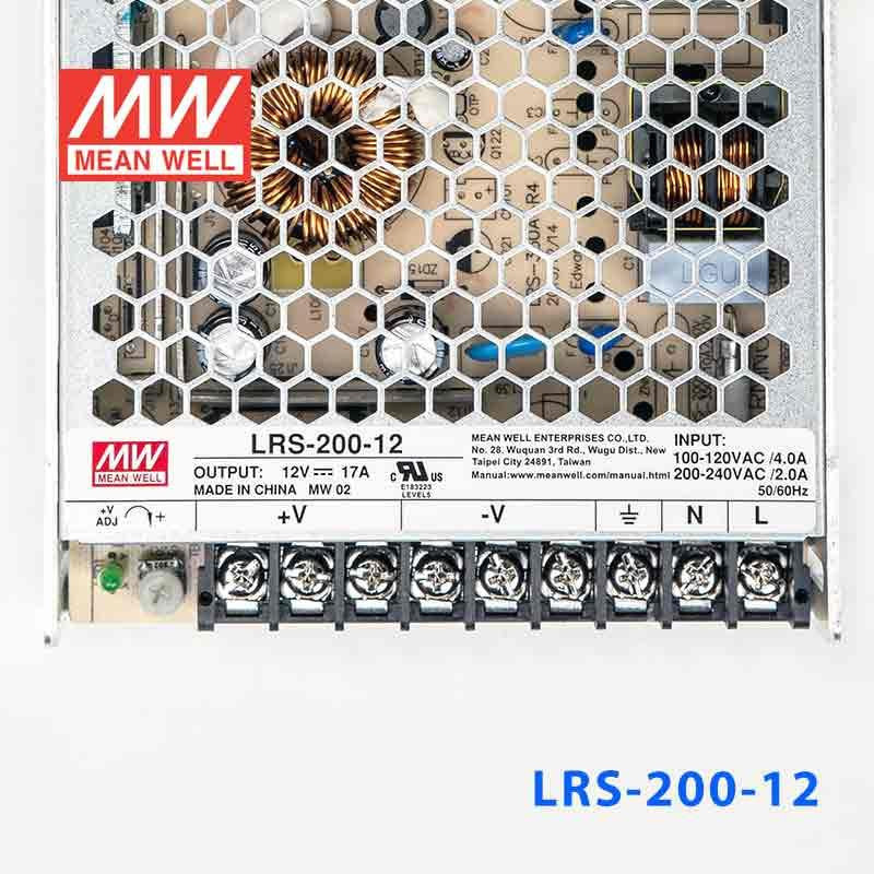 Mean Well SMPS - LRS-200-12 - 12V 17A - 204W Metal Power Supply