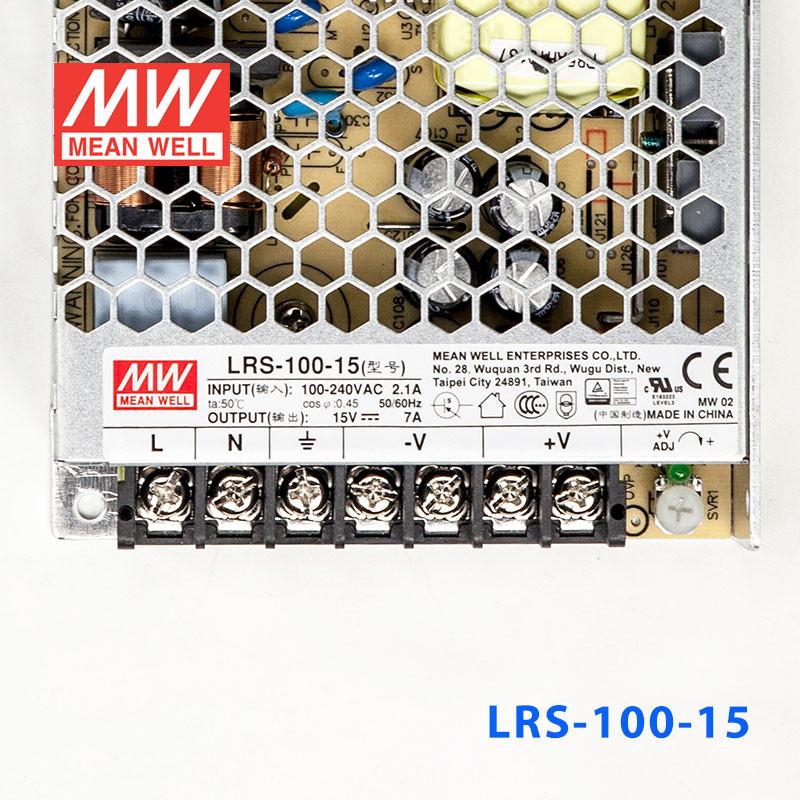 Mean Well SMPS - LRS-100-15 - 15V/7A - 105W Metal Power Supply