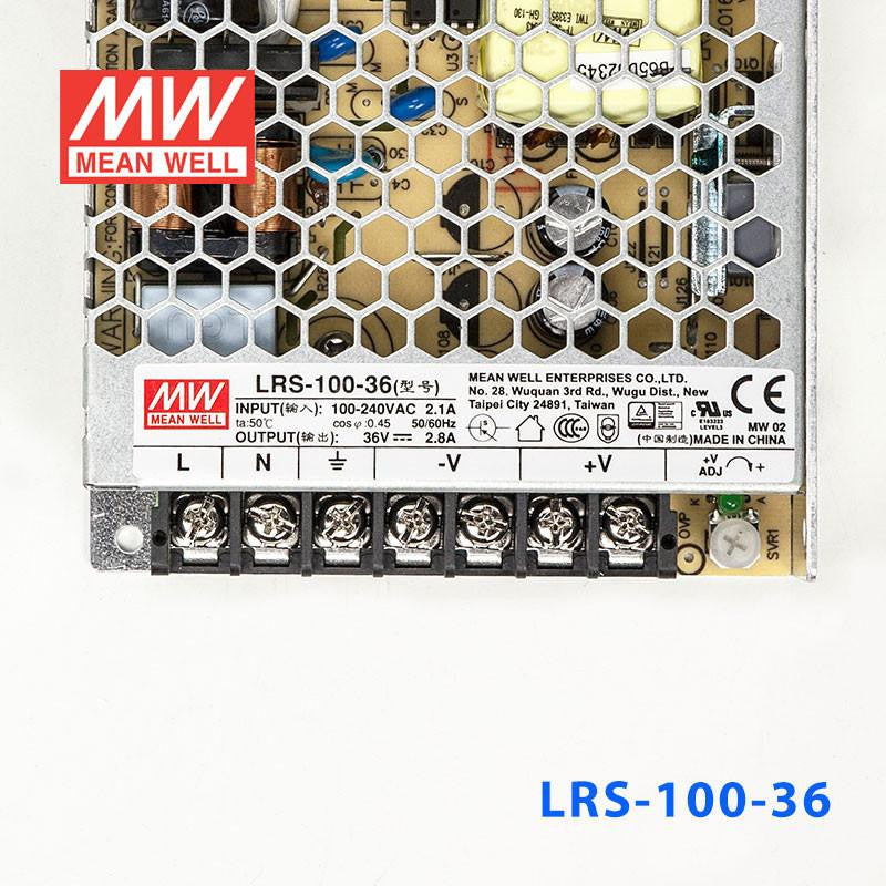 Mean Well SMPS - LRS-100-36 - 36V 2.2A - 100.8W Metal Power Supply