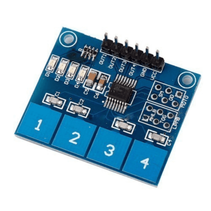 Four-channel capacitive touch sensor module TTP224