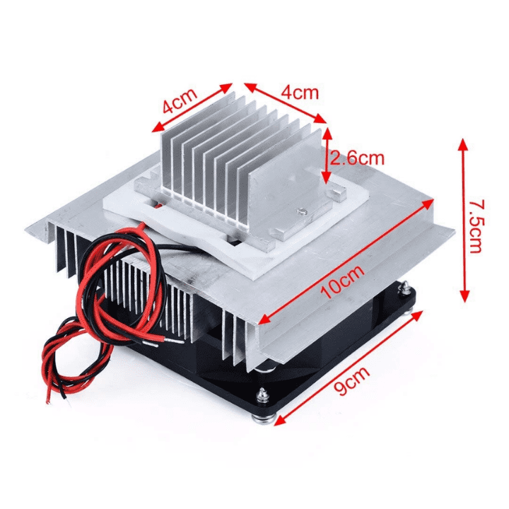 Without the TEC-12706 Peltier, a DIY kit for a thermoelectric Peltier refrigeration cooling system