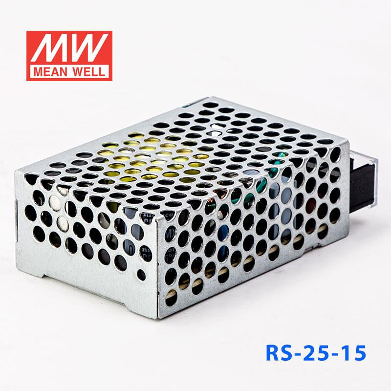 Mean Well SMPS - RS-25-15, 15V 1.7A, 25W Metal Power Supply