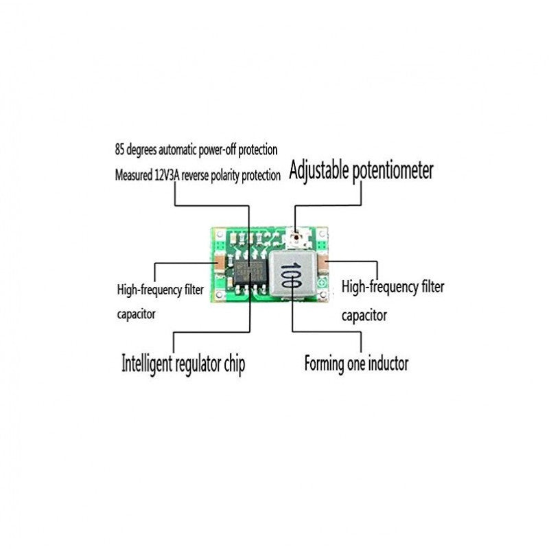 Compact 360-Step Reverse Buck Converter Power Module