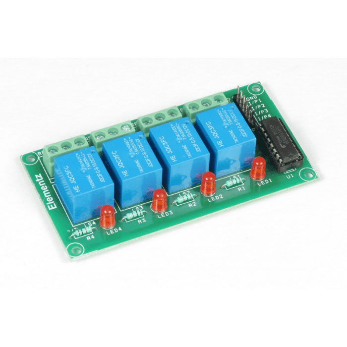 ULN2003-BASED 4-CHANNEL 12V RELAY BOARD MODULE