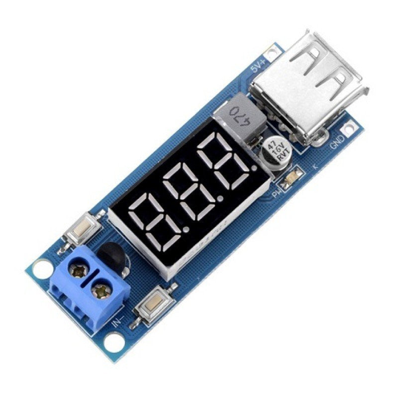 Step-down Converter DC-DC 4.5-40V To 5V 2A USB Charger Module for Voltmeter