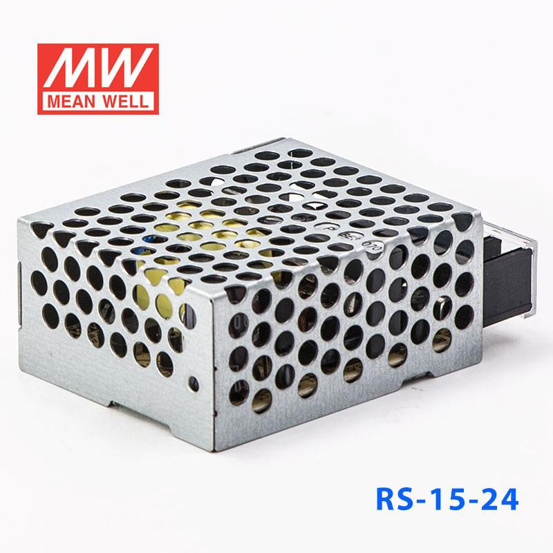 Mean Well SMPS (RS-15-24) Metal Power Supply, 24V, 0.625A, 15W