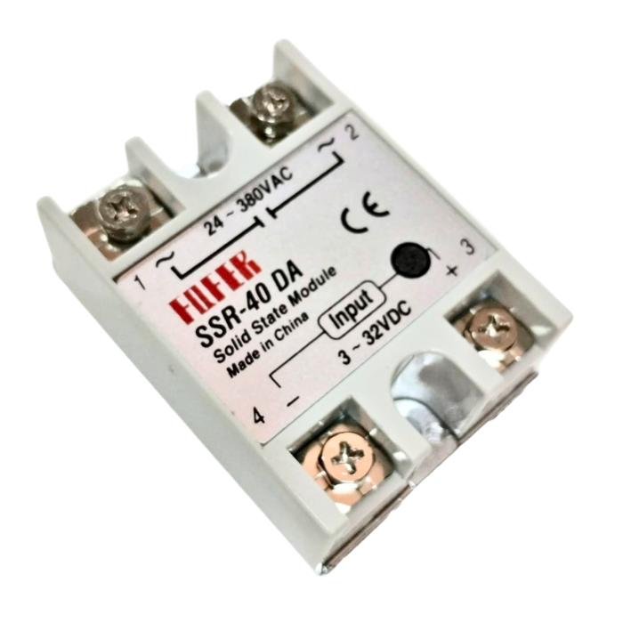 SSR-40DA Fofek Solid State Relay with 3-32VDC Input and 24-380VAC Output