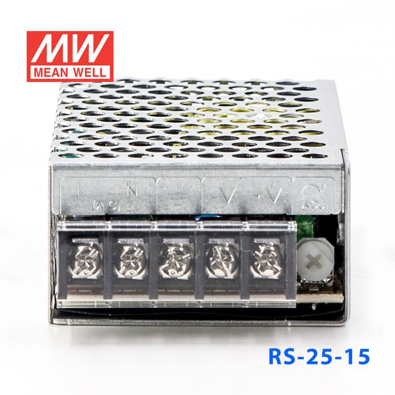 Mean Well SMPS - RS-25-15, 15V 1.7A, 25W Metal Power Supply