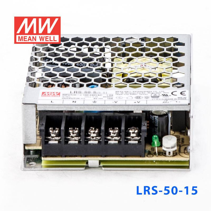 LRS-50-15 Mean Well SMPS - 15V 3.4A - 51W Metal Power Supply