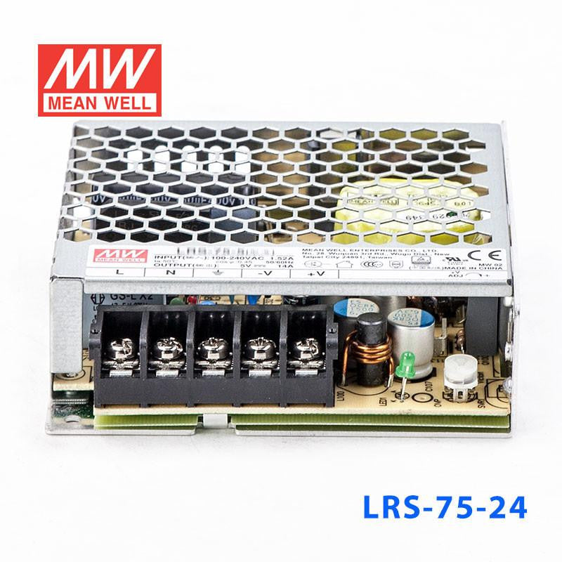 LRS-75-24 Mean Well SMPS Metal Power Supply, 24V, 3.2A, 76.8W