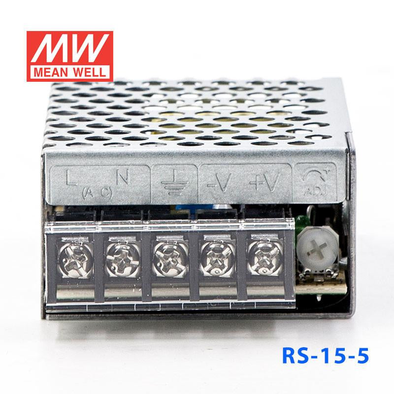 RS-15-5 Metal Power Supply - 5V 3A - 15W Mean Well SMPS