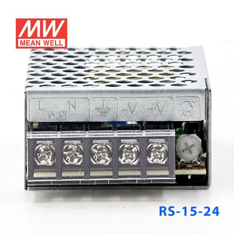 Mean Well SMPS (RS-15-24) Metal Power Supply, 24V, 0.625A, 15W