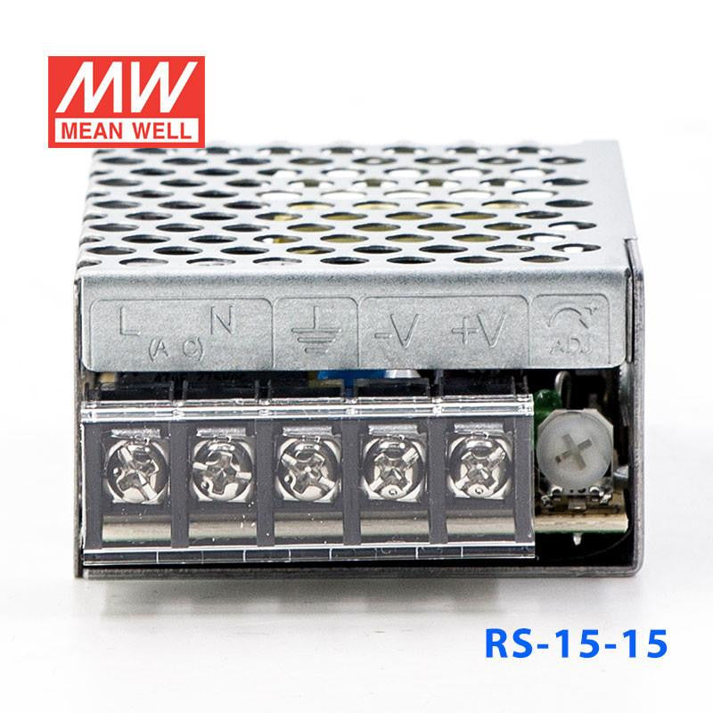 Mean Well SMPS - RS-15-15, 15V/1A, 15W Metal Power Supply