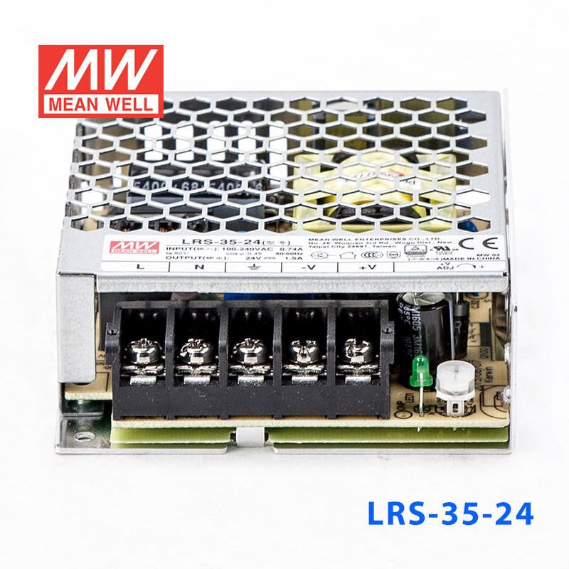 Mean Well SMPS - LRS-35-24 - 24V 1.2A - 36W Metal Power Supply