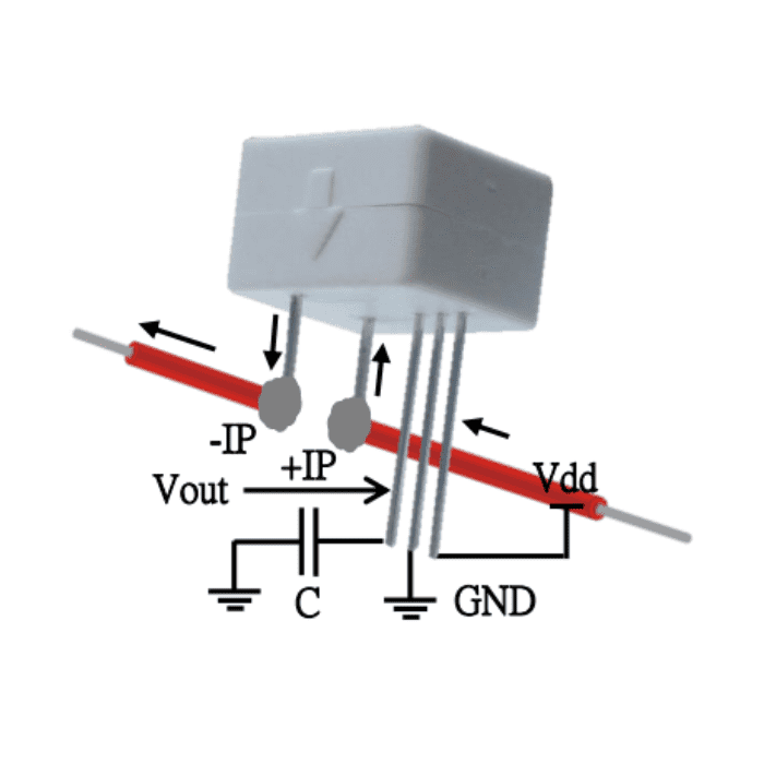 Original WCS2702 Linear Current Sensor with Hall Effect (0-2.0A)