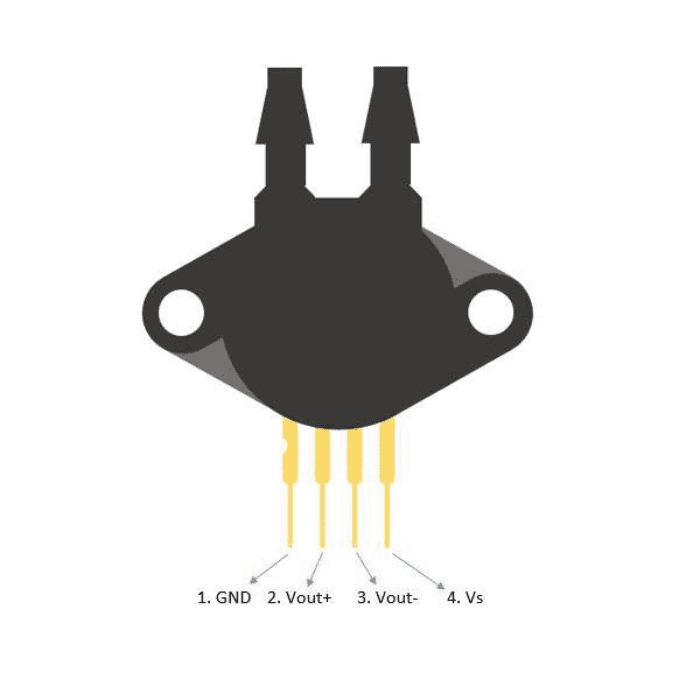 Differential Pressure Sensor MPX10DP