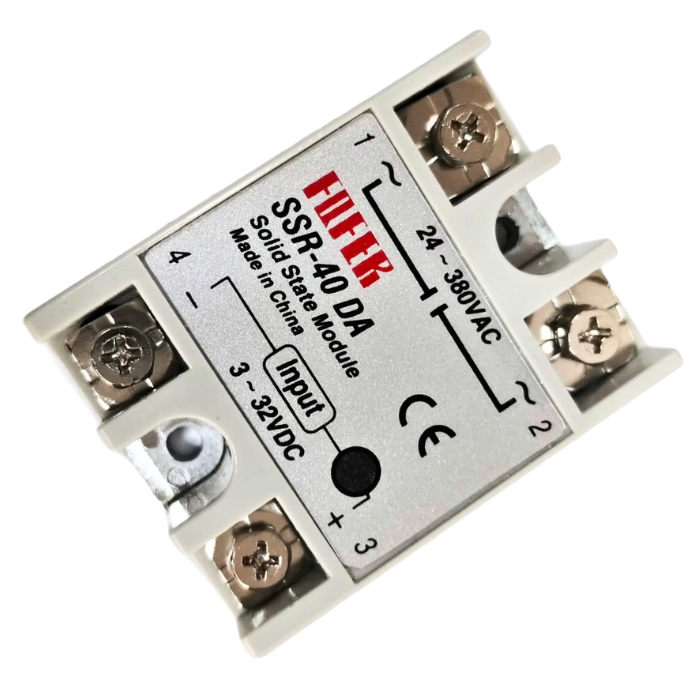 SSR-40DA Fofek Solid State Relay with 3-32VDC Input and 24-380VAC Output