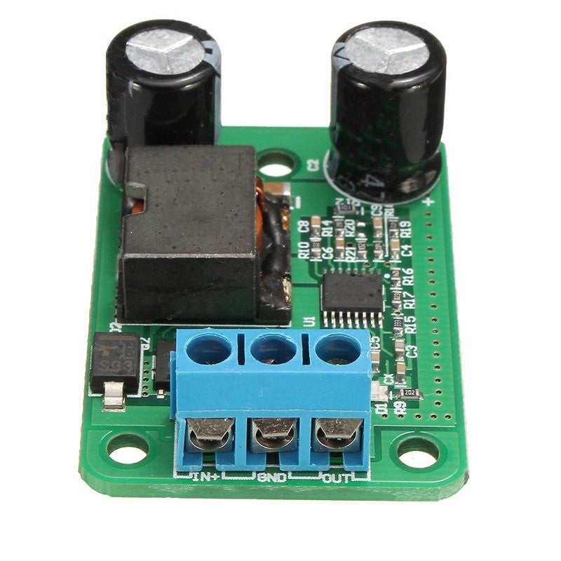 In place of LM2596S, this DC-DC Step-Down Buck Converter Power Supply Module operates from 24V to 12V, 9V to 5V, 5A, and 25W.