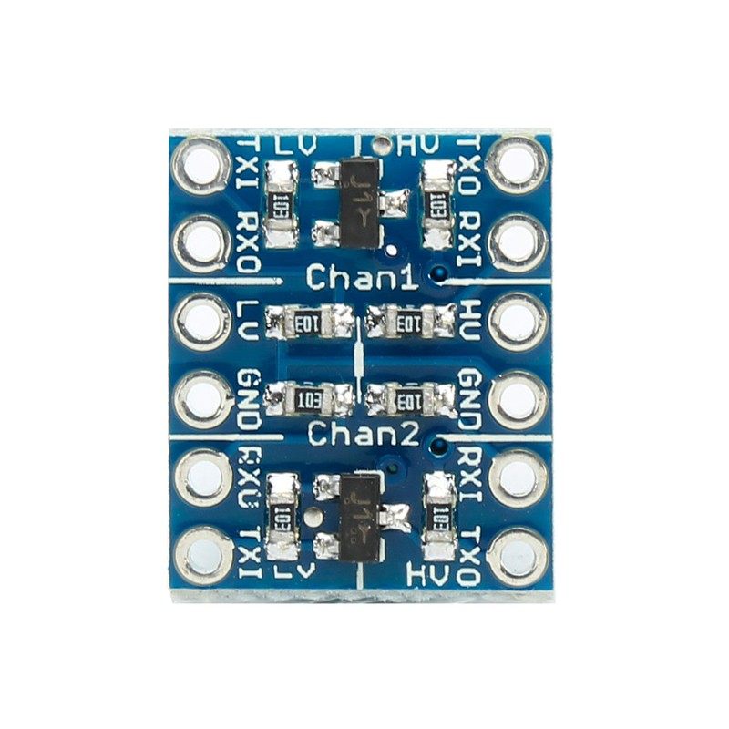 Logic Level Converter with 2 Channels (I2C, UART, 5V-3.3V)