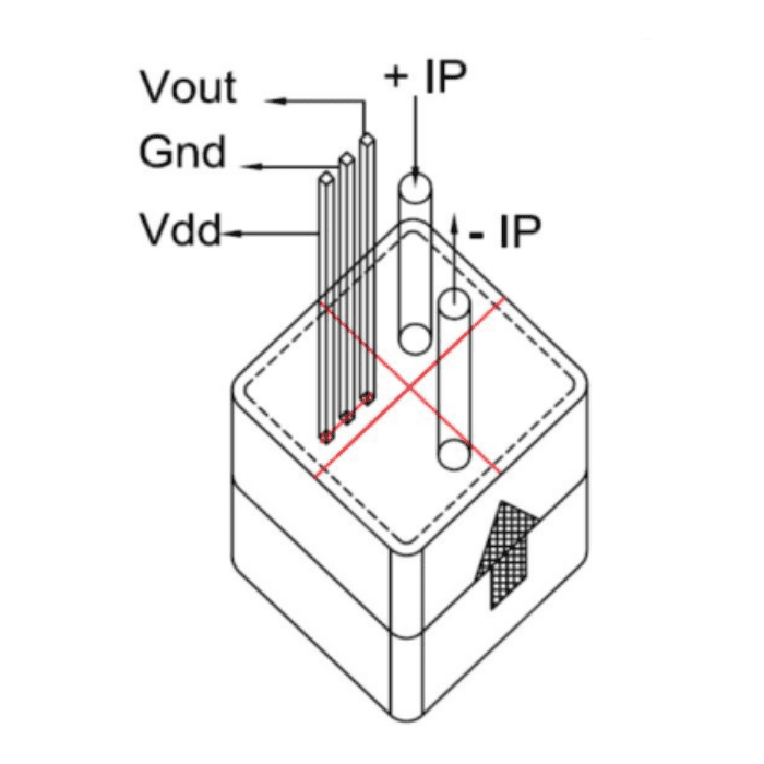 Original WCS2720 Linear Current Sensor (0-20A) based on Hall Effect